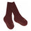 Skridsikre Strømper Merinould - Wine Red