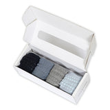 Combo Box 4-pak Bambus - Navy Blue, Sky Blue, Grey Melange, Stone Blue