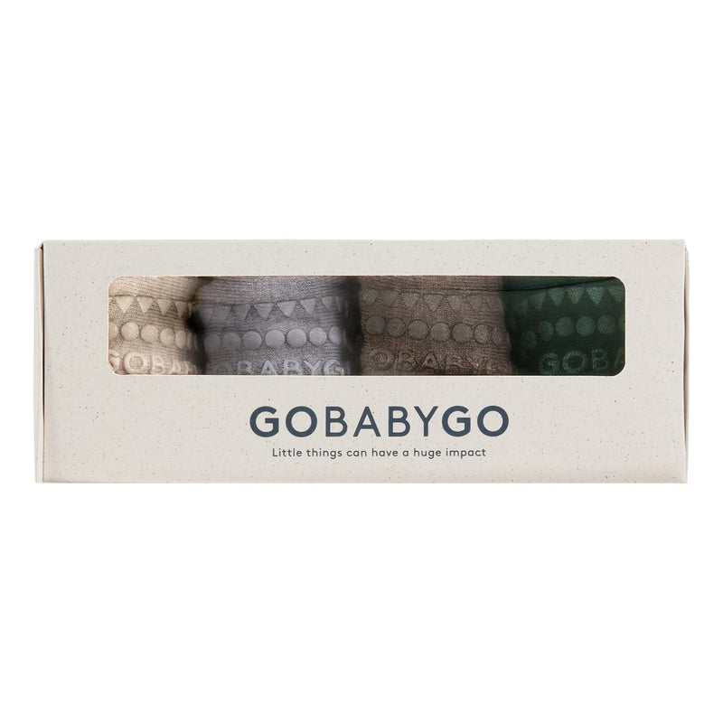 Combo Box 4-pak Merinould - Grey Melange, Forest Green, Brown Melange, Sand