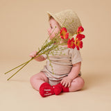 Skridsikre Strømper Økologisk Bomuld - Tomato