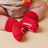 Skridsikre Strømper Økologisk Bomuld - Tomato