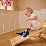 Skridsikre Sports strømper Økologisk Bomuld - True Blue