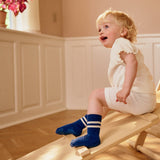 Skridsikre Sports strømper Økologisk Bomuld - True Blue