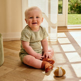 Skridsikre Strømper Økologisk Bomuld - Rust