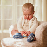 Skridsikre Strømper Økologisk Bomuld - Denim Blue