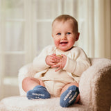 Skridsikre Strømper Økologisk Bomuld - Denim Blue