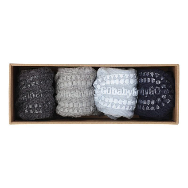 Combo Box 4-pak Bambus - Dark Grey Melange, Grey Melange, Sky Blue, Dark Blue